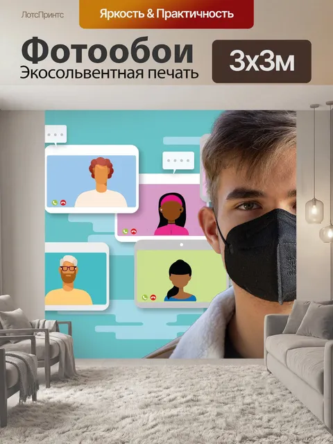 Фотообои Видеоконференция со студентами