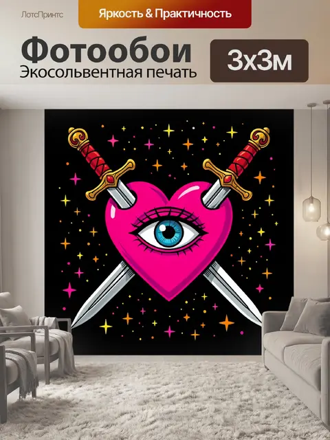 300 × 300 см · Экосольвентная печать