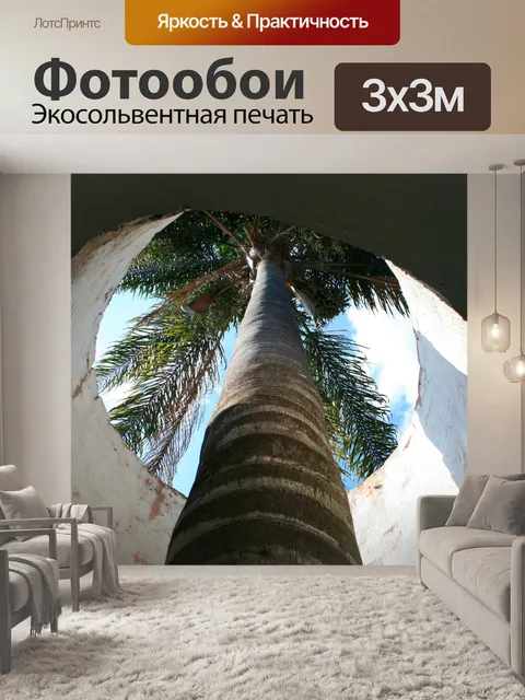 Фотообои вал для пальмой