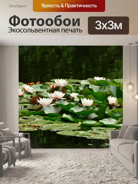 Фотообои Водяные лилии