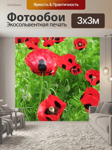 Фотообои Маки