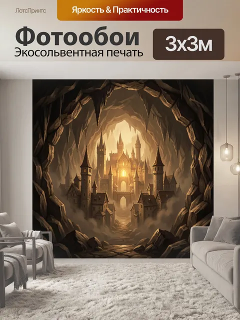 Фотообои Сказочный город среди скал