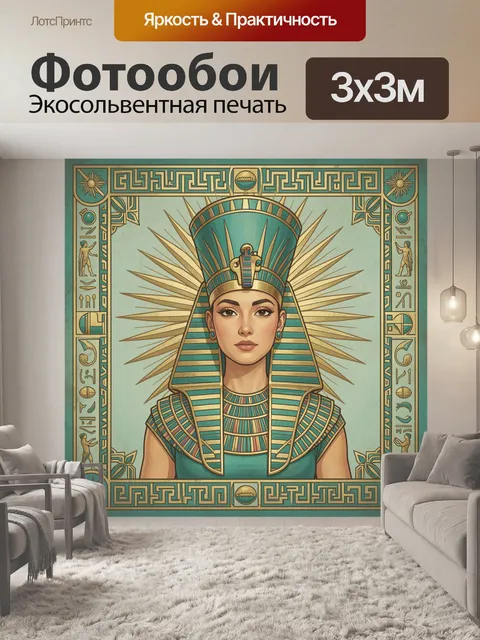 Фотообои Египетская царица в солнечном ореоле