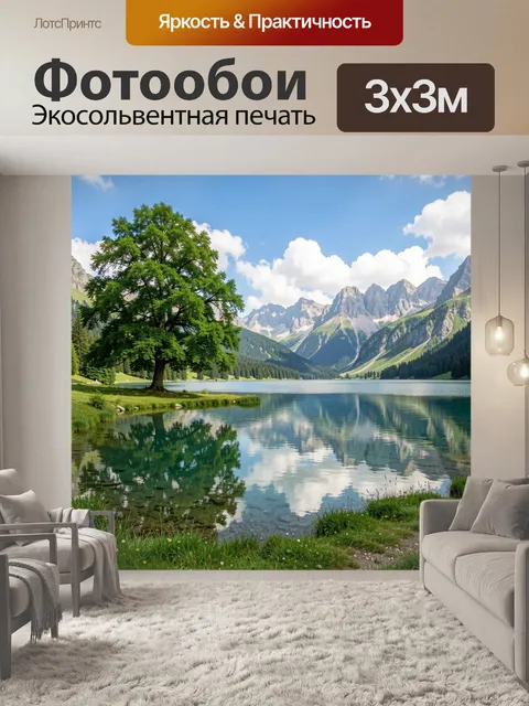 300 × 300 см · Экосольвентная печать