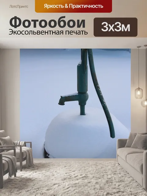 Фотообои Замороженный водяной насос