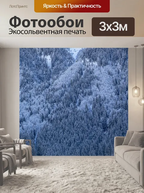 Фотообои Лес зимой