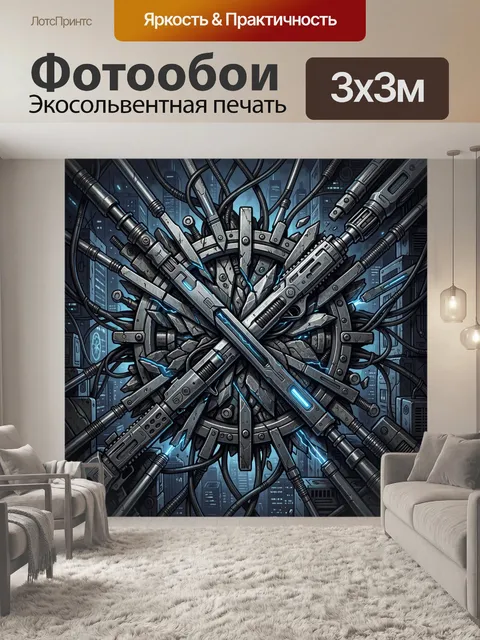 300 × 300 см · Экосольвентная печать