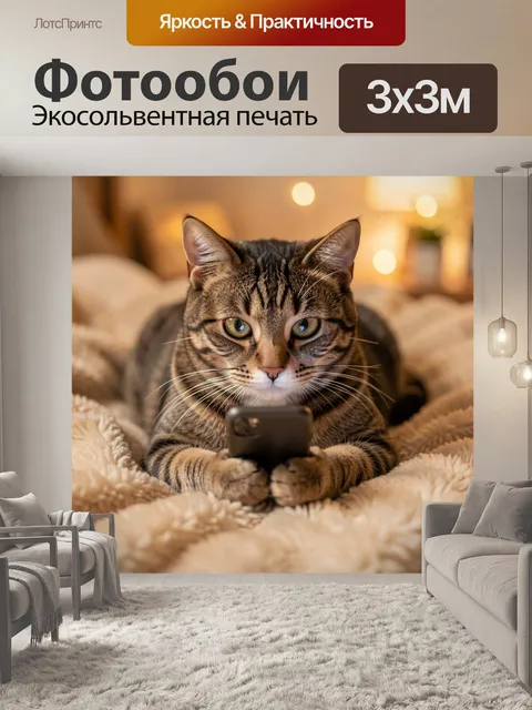 300 × 300 см · Экосольвентная печать