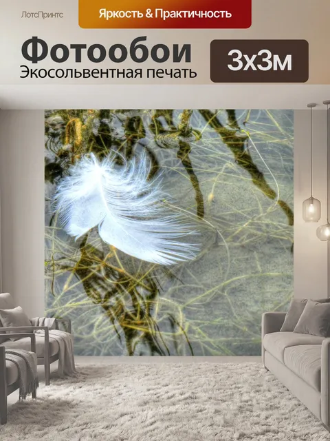 Фотообои Пепел, плавающий в болотных водах