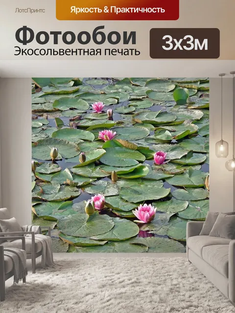 Фотообои Водяные лилии