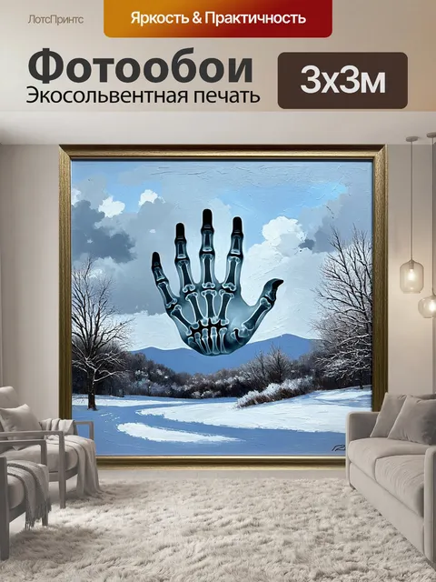 Фотообои создайте изображение рентгеновского снимка руки