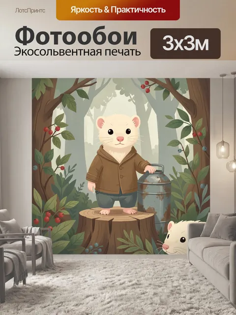 300 × 300 см · Экосольвентная печать