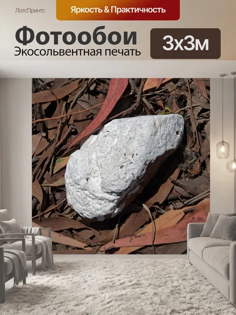 Фотообои белый маркер камень