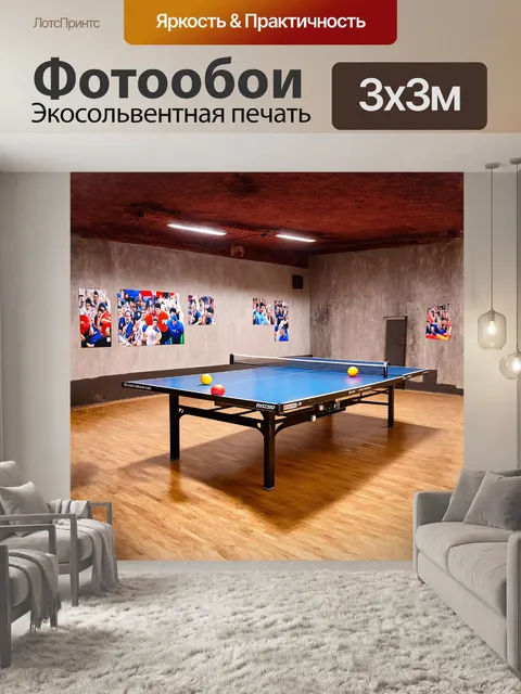 Фотообои настольный теннисный стол