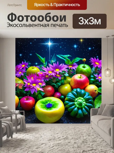 Фотообои цветы в стиле футуристический