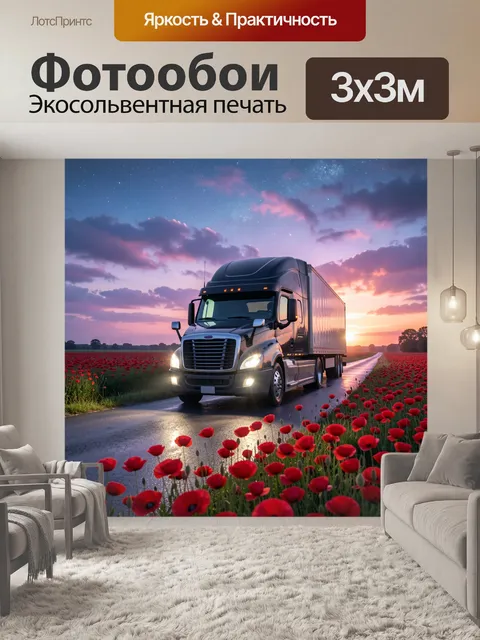300 × 300 см · Экосольвентная печать
