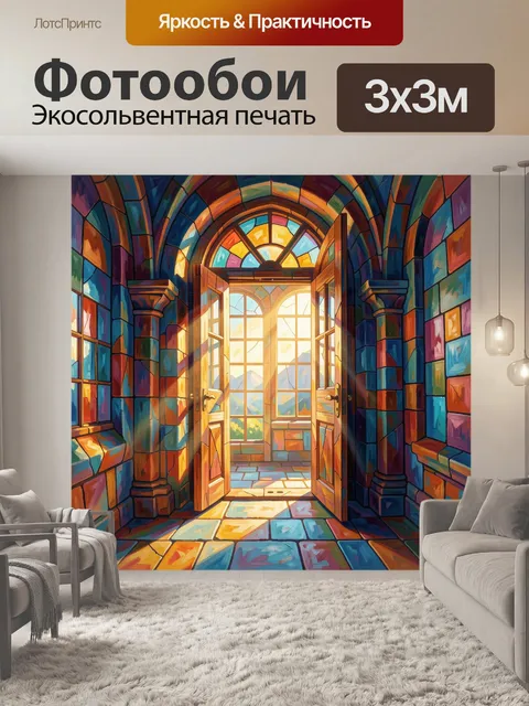 300 × 300 см · Экосольвентная печать