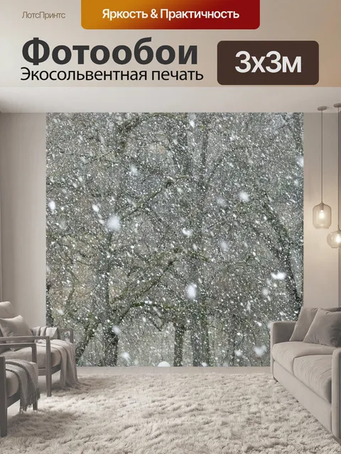Фотообои Снегопад
