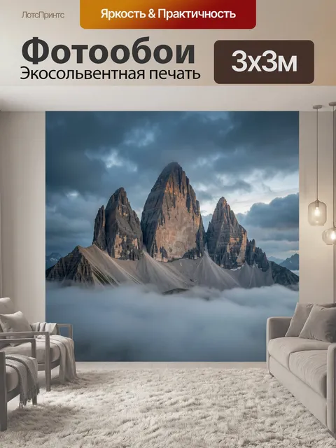 300 × 300 см · Экосольвентная печать