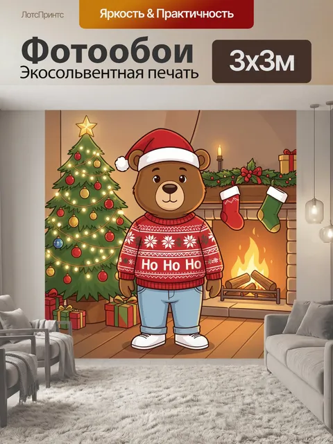 300 × 300 см · Экосольвентная печать