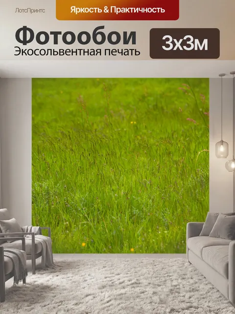Фотообои Зеленый луг