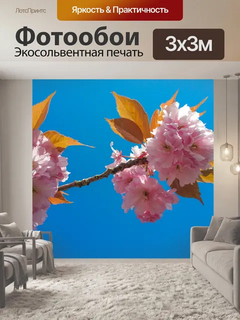 Фотообои Розовый вишневый цвет