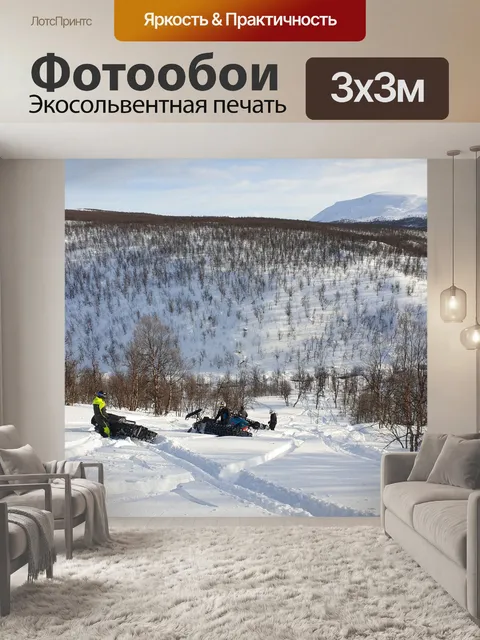 Фотообои Снегоход