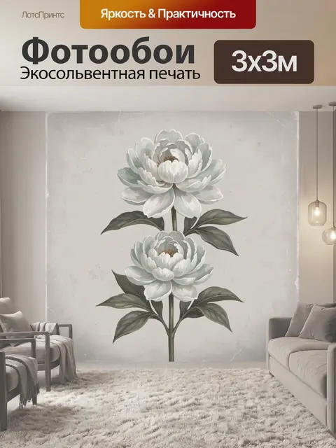300 × 300 см · Экосольвентная печать