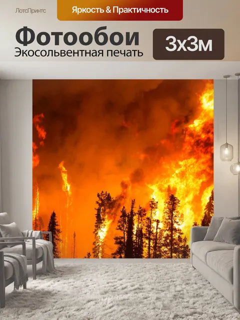 Фотообои Лесной пожар