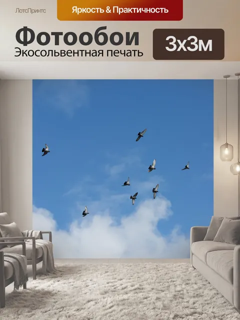 Фотообои Птицы летают