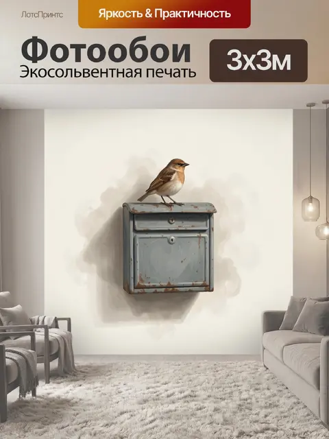 300 × 300 см · Экосольвентная печать