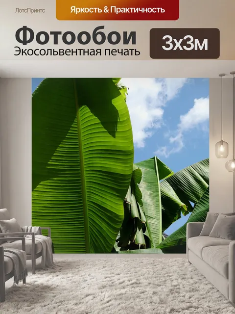Фотообои Банановый лист