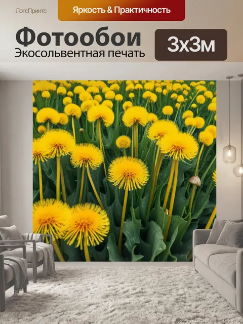 Фотообои с одуванчиками купить