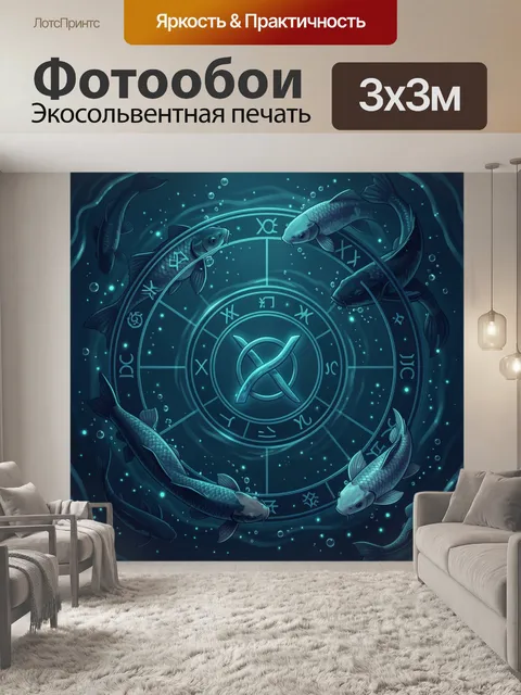 300 × 300 см · Экосольвентная печать