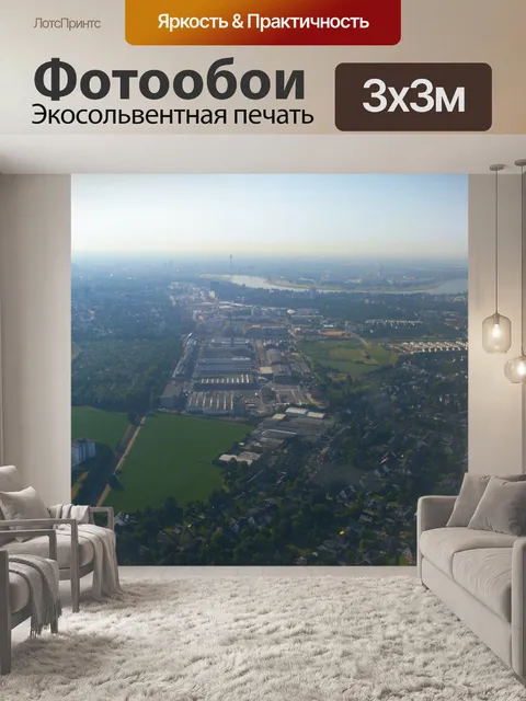 Фотообои Взгляд на самолет Дюссельдорф 948
