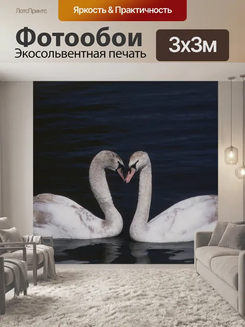 Фотообои Лебеди