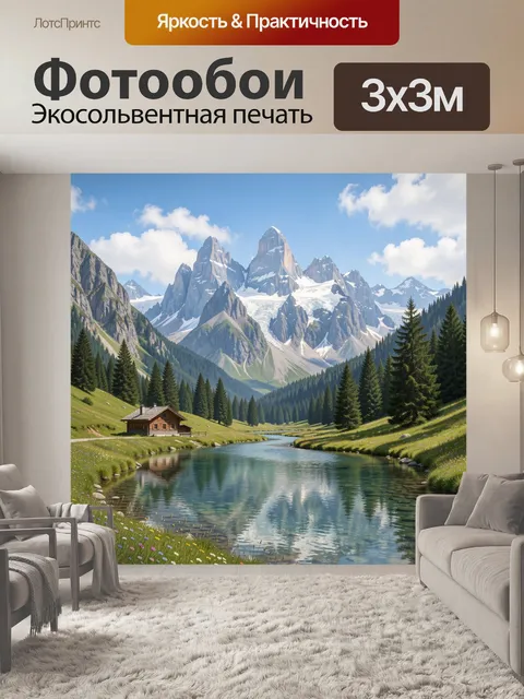 300 × 300 см · Экосольвентная печать
