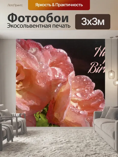 Фотообои Роза Открытка