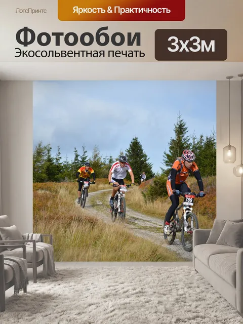 Фотообои Горные велосипеды