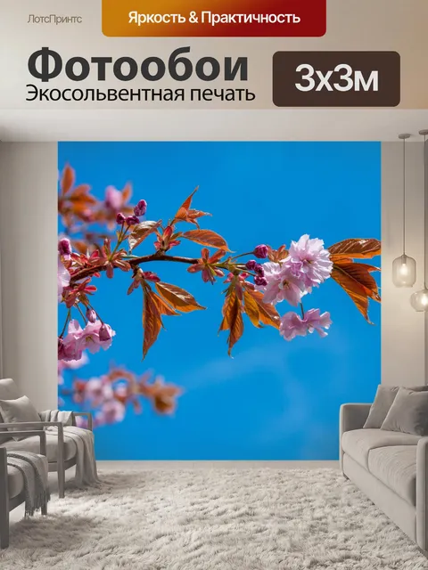Фотообои Розовый вишневый цвет