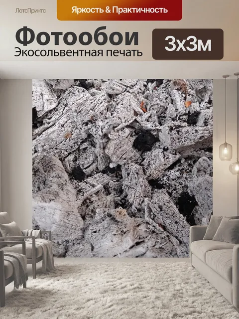 Фотообои Пепел от барбекю
