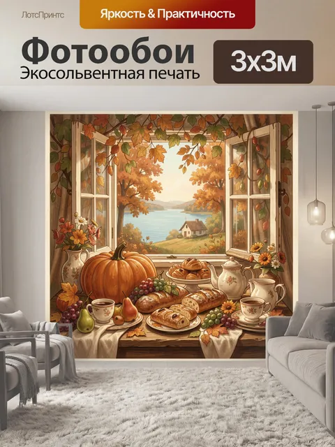 Фотообои Осенний натюрморт у окна