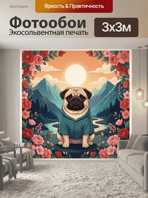 300 × 300 см · Экосольвентная печать