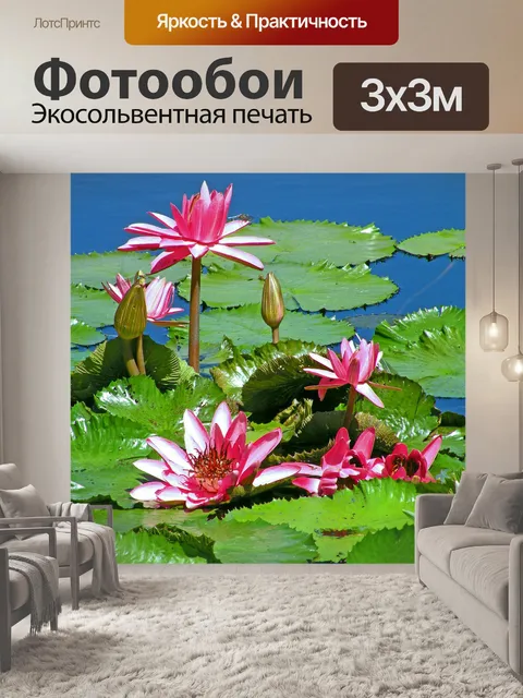 Фотообои Водяные лилии