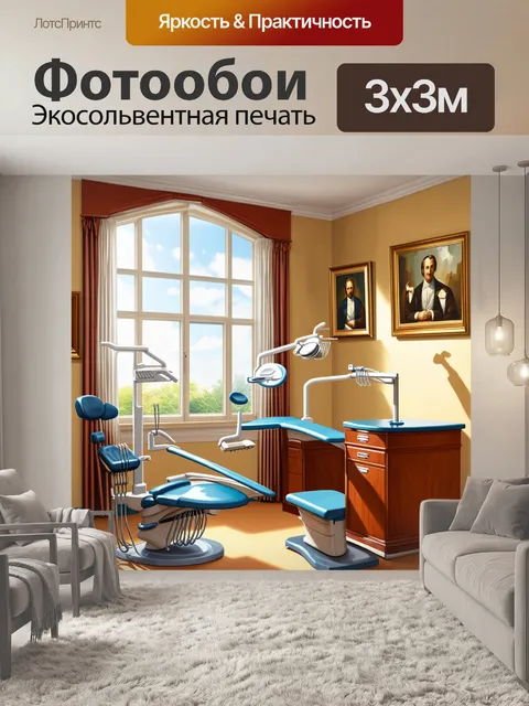 Фотообои стоматологическая клиника в классическом стиле