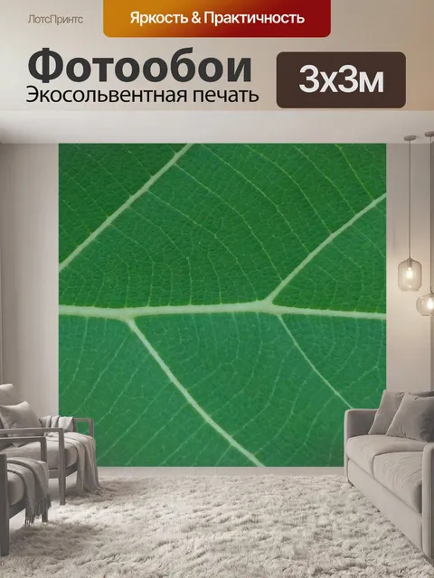 Фотообои Зеленый лист