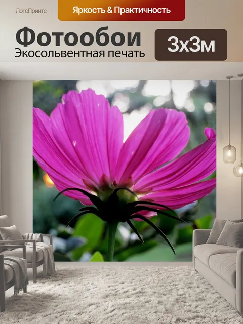 Фотообои глубокий розовый космос