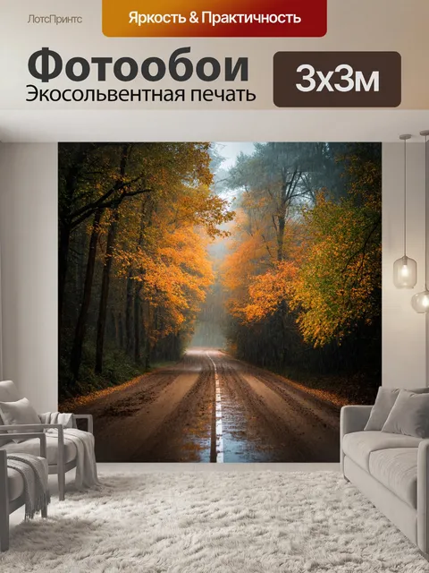 Фотообои осень осенняя слякоть