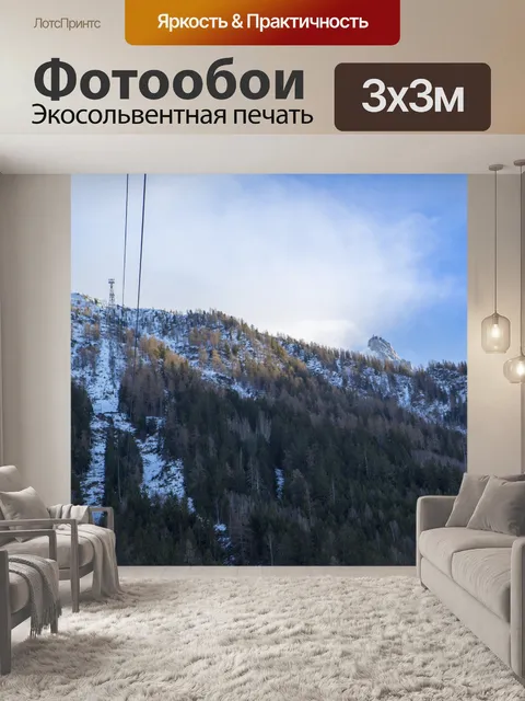 Фотообои Станция канатной дороги Эгюий дю Миди