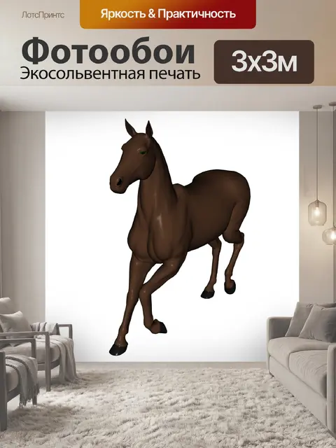 Фотообои лошадь
